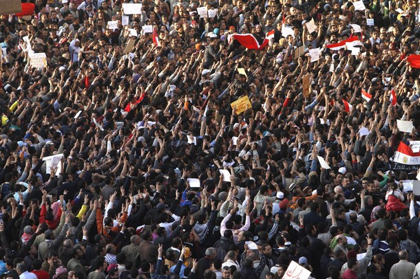 Làn sóng biểu tình tại Ai Cập vẫn dâng cao. Ảnh: Getty Image