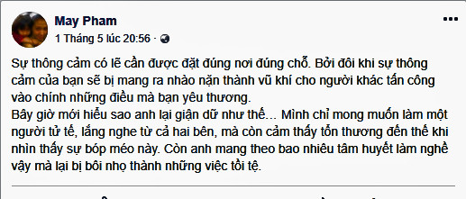Vợ Phạm Anh Khoa nói gì về hành động xin lỗi của chồng? ảnh 2