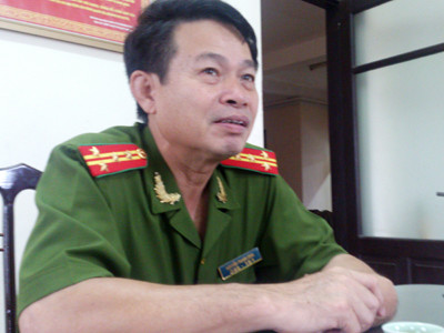 Đại tá Nguyễn Thanh Bình trao đổi về sự việc với phóng viên ngày 25/9