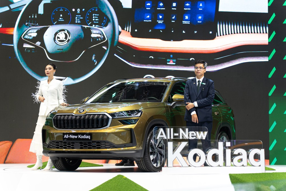 Skoda Kodiaq thế hệ mới từng được trưng bày tại triển lãm VMS 2024. Skoda Kodiaq thế hệ mới từng được trưng bày tại triển lãm VMS 2024.