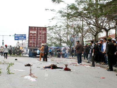 Hiện trường vụ tai nạn