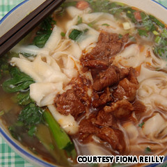 Món súp mỳ ở tỉnh Tây An, Trung Quốc