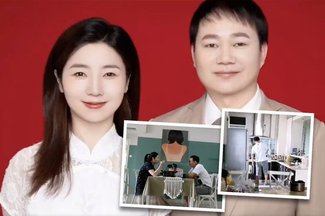 Cặp đôi mắc kẹt cùng nhau ngay trong buổi hẹn đầu tiên và kết hôn 4 tháng sau đó. Ảnh: SCMP.