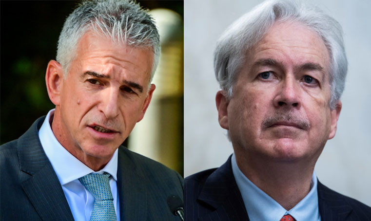 Ông David Barnea (trái) và ông William Burns (phải). Ảnh: Flash90/Reuters