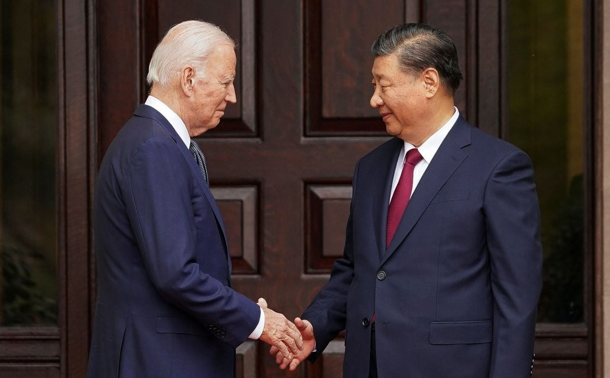 Ông Biden gặp ông Tập ngày 15/11. Ảnh: Reuters