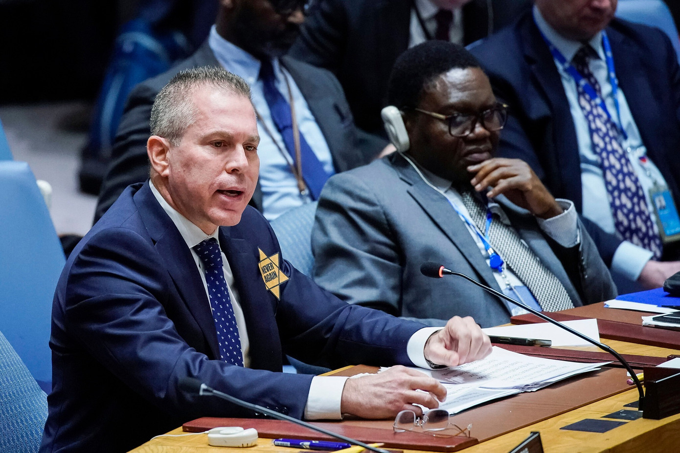 Ông Gilad Erdan, Đại sứ Israel tại Liên Hợp Quốc. Ảnh: AP Ông Gilad Erdan, Đại sứ Israel tại Liên Hợp Quốc. Ảnh: AP