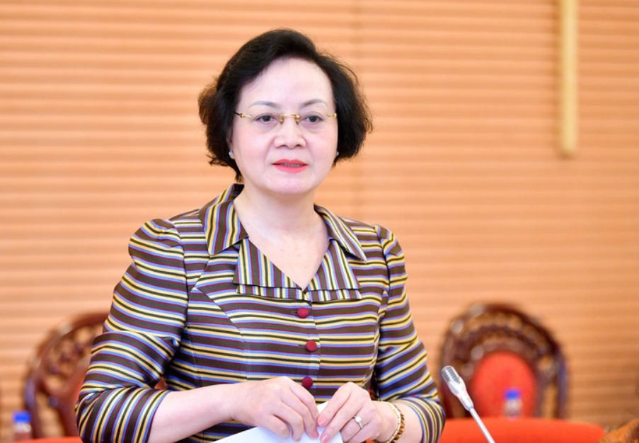 Bộ trưởng Bộ Nội vụ Phạm Thị Thanh Trà. Bộ trưởng Bộ Nội vụ Phạm Thị Thanh Trà.