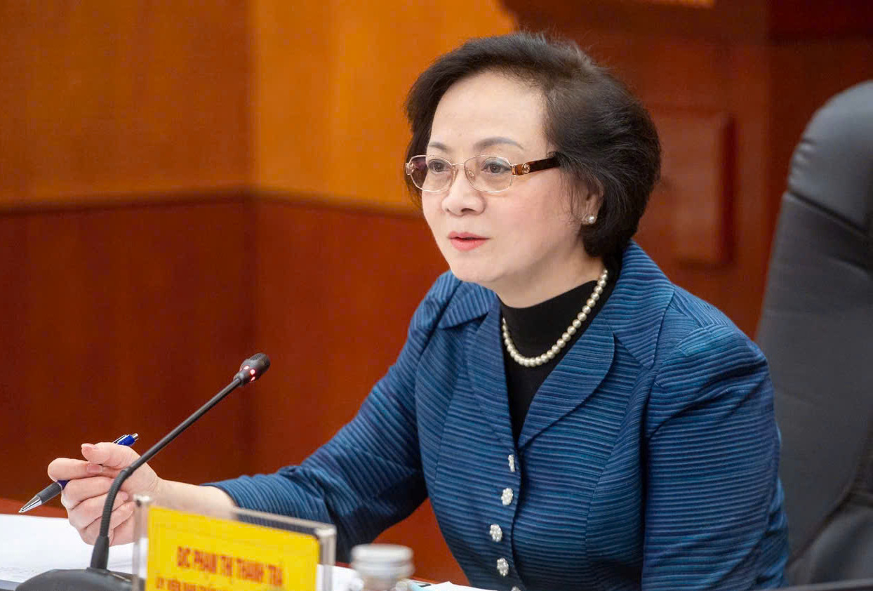 Bộ trưởng Bộ Nội vụ Phạm Thị Thanh Trà phát biểu chỉ đạo. Ảnh: Thành Đông