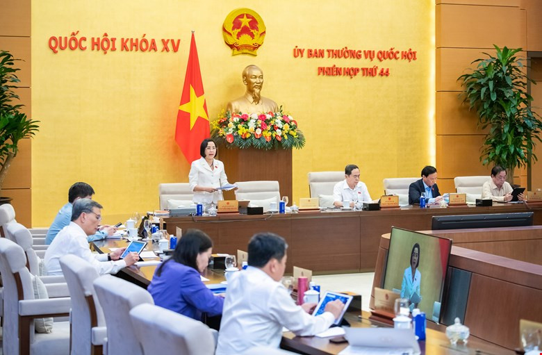 Phó Chủ tịch Quốc hội Nguyễn Thị Thanh phát biểu tại phiên họp. Ảnh: QH. Phó Chủ tịch Quốc hội Nguyễn Thị Thanh phát biểu tại phiên họp. Ảnh: QH.