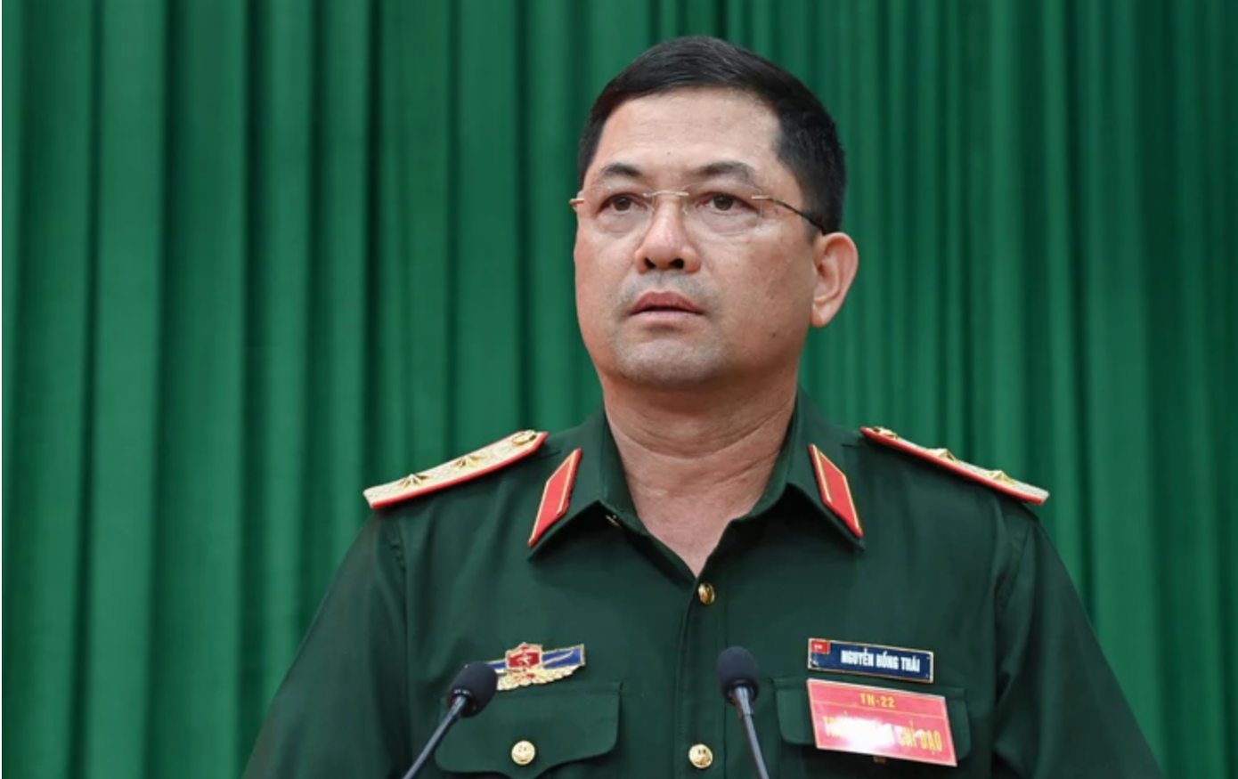 Trung tướng Nguyễn Hồng Thái giữ chức Thứ trưởng Bộ Quốc phòng. Ảnh: QK1. Trung tướng Nguyễn Hồng Thái giữ chức Thứ trưởng Bộ Quốc phòng. Ảnh: QK1.