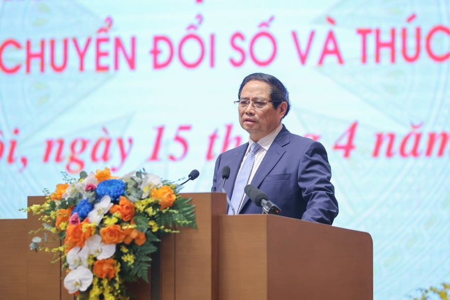 Thủ tướng Phạm Minh Chính phát biểu khai mạc hội nghị. Ảnh: Nhật Bắc. Thủ tướng Phạm Minh Chính phát biểu khai mạc hội nghị. Ảnh: Nhật Bắc.