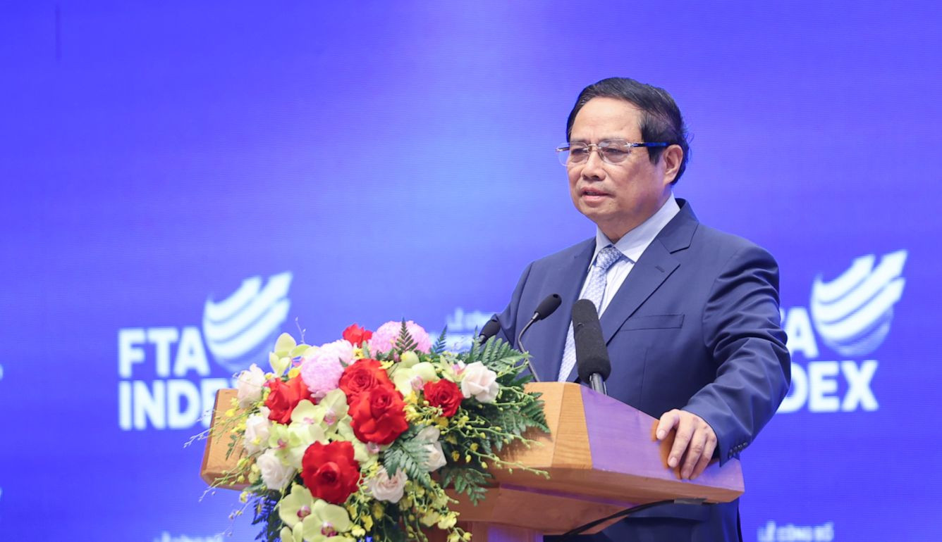 Thủ tướng Phạm Minh Chính phát biểu tại buổi lễ. Ảnh: Nhật Bắc Thủ tướng Phạm Minh Chính phát biểu tại buổi lễ. Ảnh: Nhật Bắc