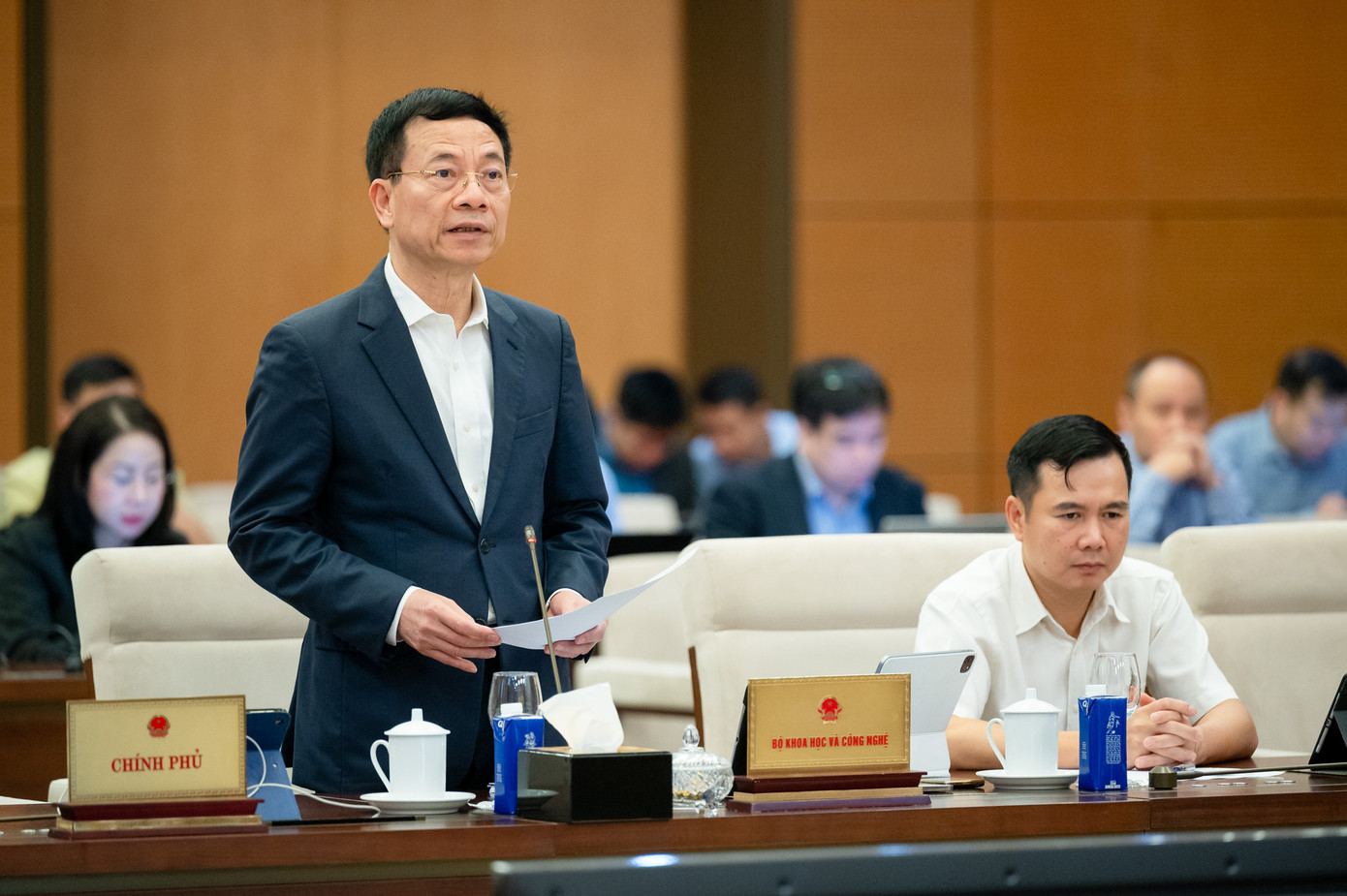 Bộ trưởng Bộ KH&amp;CN Nguyễn Mạnh Hùng.