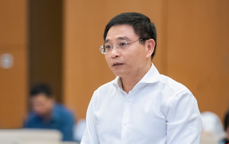 Bộ trưởng Tài chính Nguyễn Văn Thắng tại phiên họp. Ảnh: QH Bộ trưởng Tài chính Nguyễn Văn Thắng tại phiên họp. Ảnh: QH