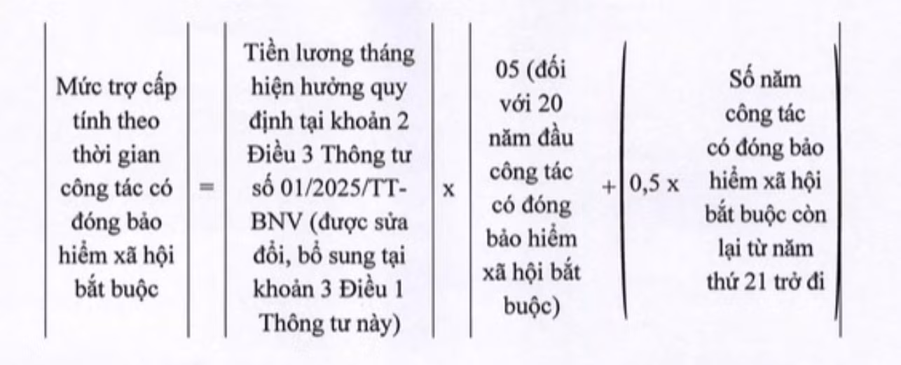 Cách tính với trường hợp có tuổi đời còn trên 5 năm đến đủ 10 năm đến tuổi nghỉ hưu.