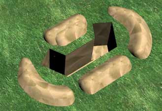 Công sự cá nhân 2 người, mô phỏng 3D