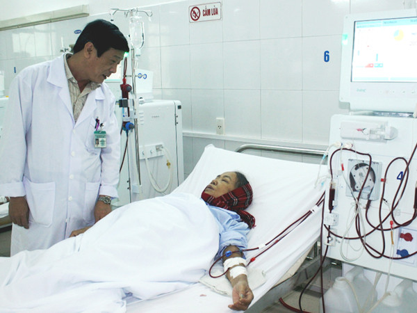 Bệnh nhân chạy thận nhân tạo ở Đà Nẵng. Ảnh: NH. Bệnh nhân chạy thận nhân tạo ở Đà Nẵng. Ảnh: NH