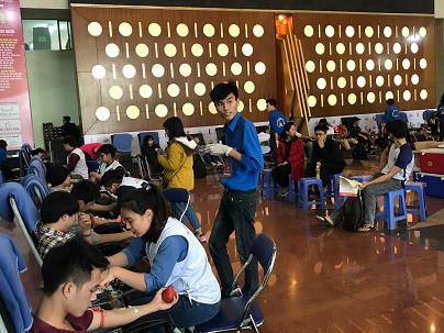Hai ngày hội ở ĐH Bách Khoa Hà Nội tiếp nhận hơn 2.300 đơn vị máu ảnh 1