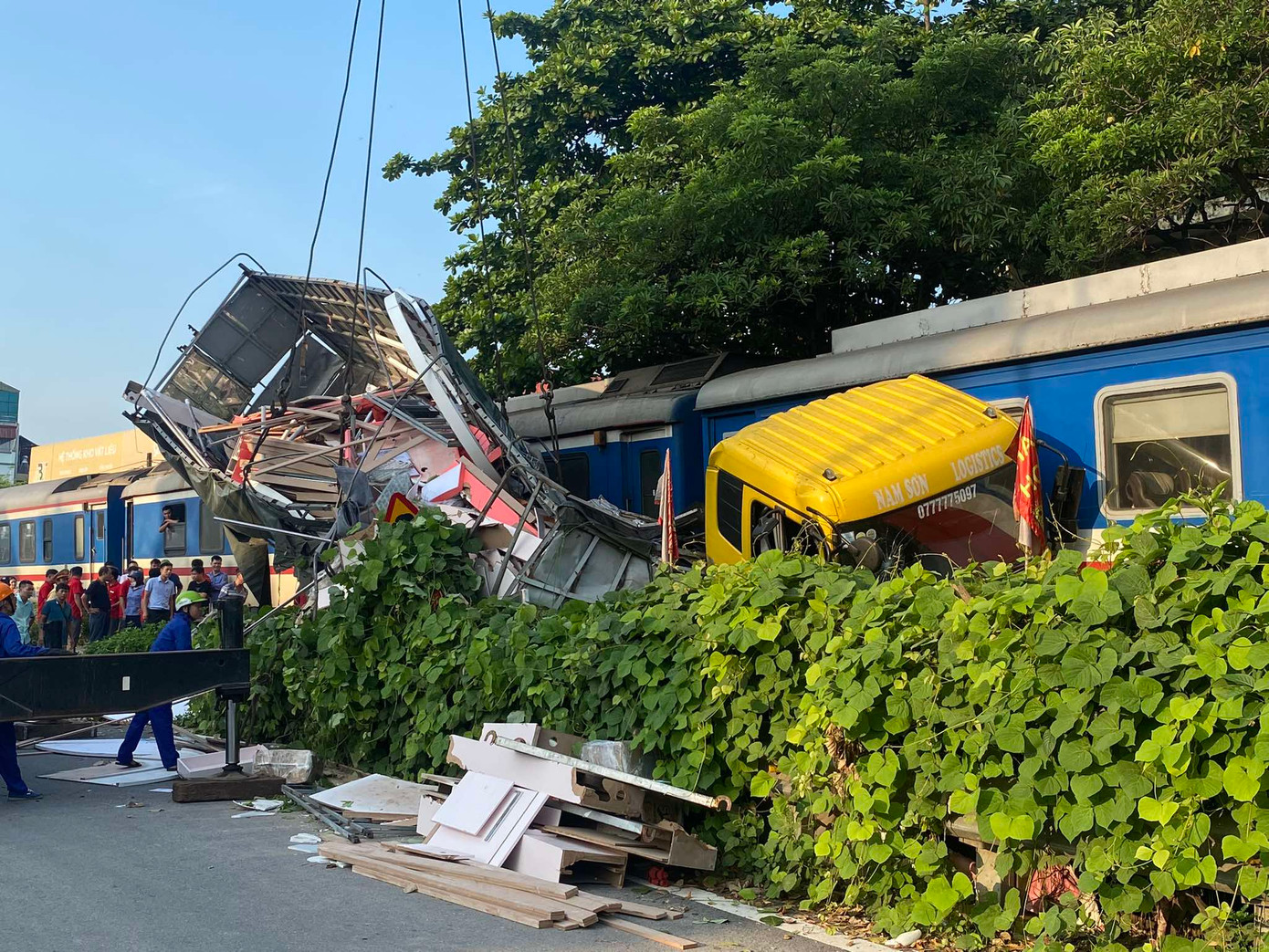 Hiện trường vụ tai nạn. Hiện trường vụ tai nạn.