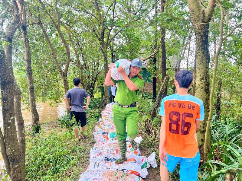 Cán bộ, chiến sĩ Công an huyện Sóc Sơn không quản ngại khó khăn, vất vả, ngày đêm túc trực, giúp đỡ nhân dân ổn định cuộc sống. Từ việc dọn dẹp nhà cửa, đến việc sửa chữa các công trình công cộng, lực lượng công an luôn hiện diện, trở thành điểm tựa vững chắc cho nhân dân. Tăng cường tuần tra, kiểm soát để bảo đảm an ninh trật tự, ngăn chặn các hành vi lợi dụng tình hình để gây rối.