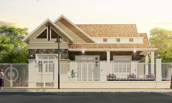 Những kiểu nhà cấp 4 đơn giản mà đẹp như cổ tích ảnh 5