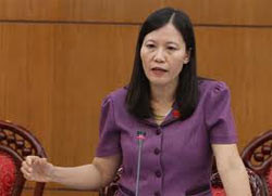 Đại biểu Quốc hội Lê Thị Nga. Ảnh: Nguyễn Hưng (VnExpress)