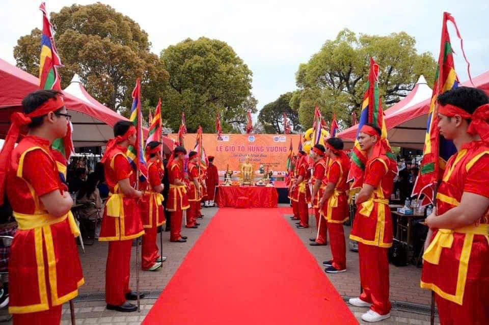 Tái hiện Lễ Giỗ Tổ Hùng Vương tại Nhật Bản.