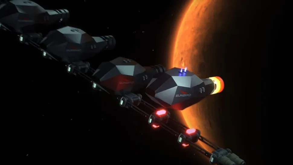 Về mặt lý thuyết, nhiều trạm neo đậu có thể được xây dựng xung quanh hệ mặt trời, cho phép các chuyến bay trở về Trái Đất nhanh hơn.(Ảnh: Pulsar Fusion)