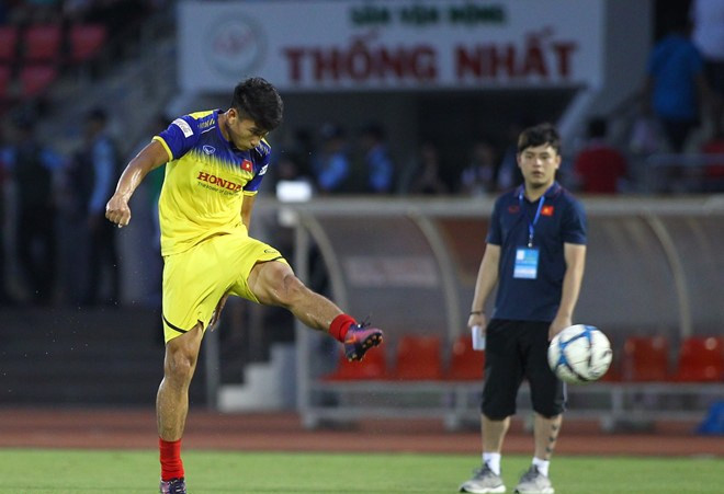 Đức Chinh 'nổ súng', U22 Việt Nam hòa UAE ảnh 3