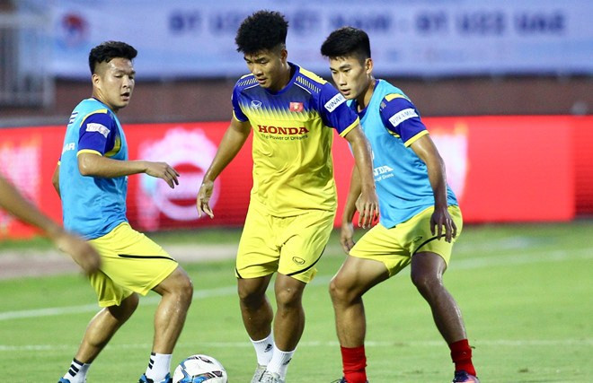 Đức Chinh 'nổ súng', U22 Việt Nam hòa UAE ảnh 4