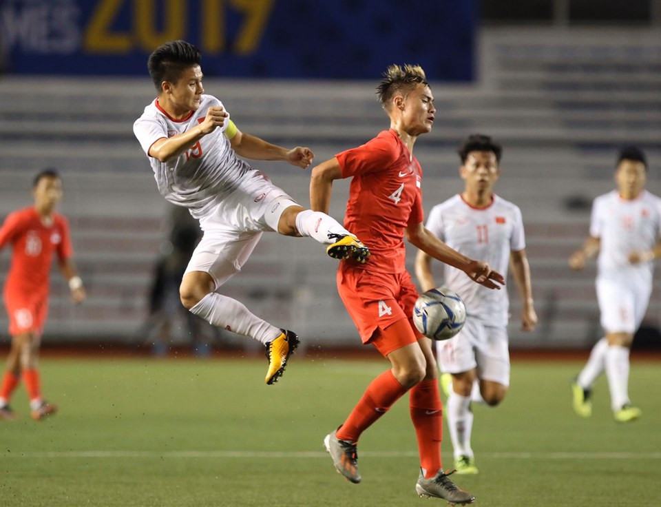 Hà Đức Chinh lập công, U22 Việt Nam thắng nhọc Singapore ảnh 14