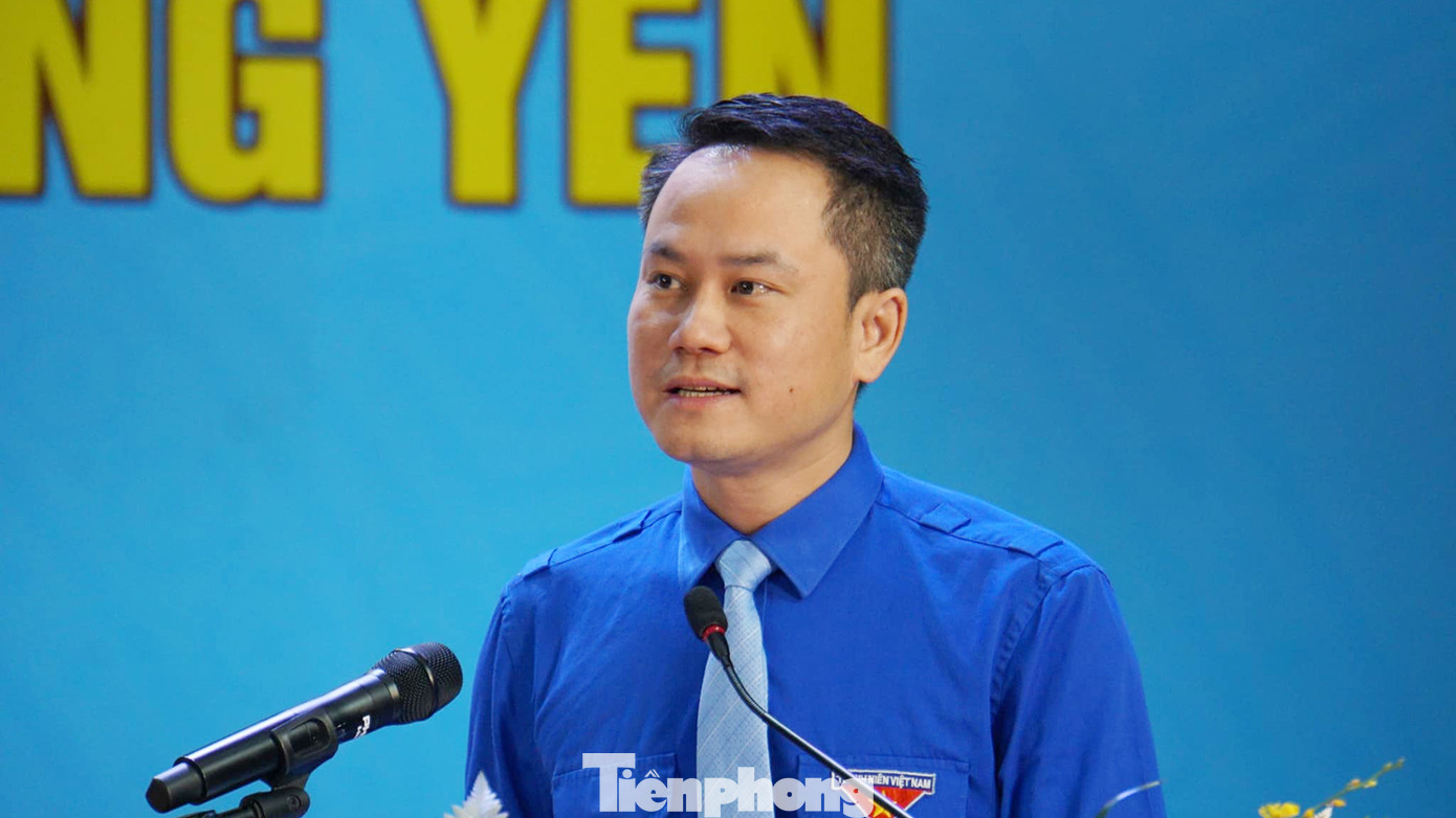 Anh Nguyễn Kim Quy - Phó Chủ tịch Thường trực Trung ương Hội LHTN Việt Nam phát biểu tại đại hội. Ảnh: Nguyễn Hoàn Anh Nguyễn Kim Quy - Phó Chủ tịch Thường trực Trung ương Hội LHTN Việt Nam phát biểu tại đại hội. Ảnh: Nguyễn Hoàn