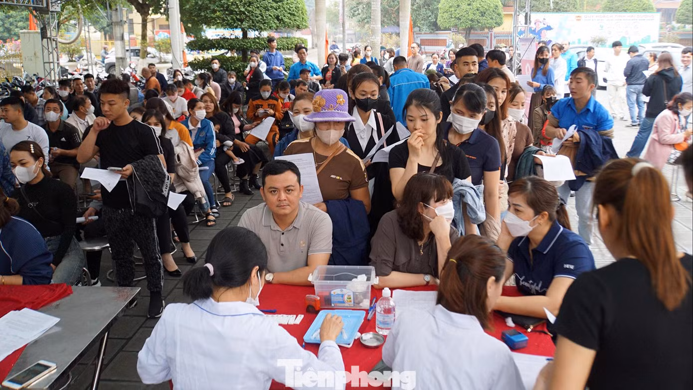 Ngày hội không chỉ thu hút các bạn trẻ, đoàn viên thanh niên mà còn thu hút rất nhiều cán bộ hưu trí, người lao động, công nhân... tham gia hiến máu tình nguyện.