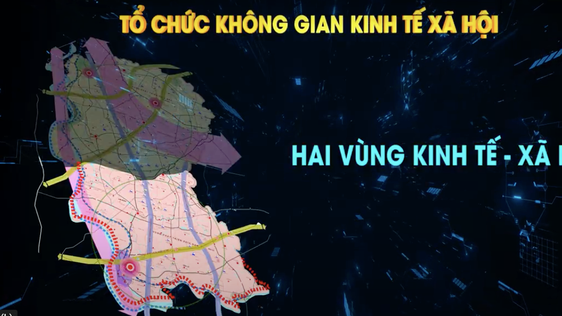 Mô phỏng tổ chức không gian kinh tế - xã hội tỉnh Hưng Yên theo quy hoạch. Mô phỏng tổ chức không gian kinh tế - xã hội tỉnh Hưng Yên theo quy hoạch.