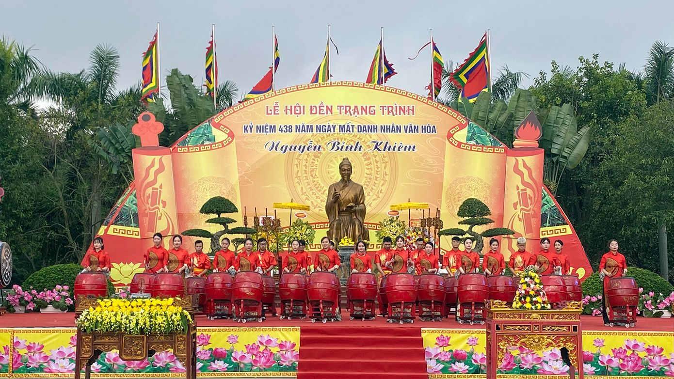 Lễ phát động cuộc thi sáng tác văn học nghệ thuật về thân thế, sự nghiệp Trạng Trình Nguyễn Bỉnh Khiêm diễn ra sáng 9/1.
