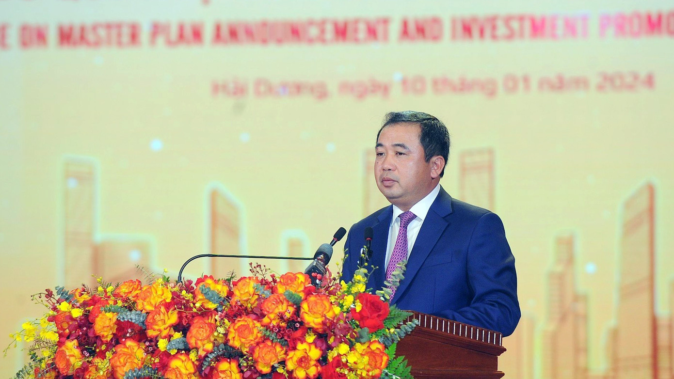 Ông Trần Đức Thắng - Bí thư Tỉnh ủy Hải Dương phát biểu tại hội nghị. Ảnh: Báo Hải dương Ông Trần Đức Thắng - Bí thư Tỉnh ủy Hải Dương phát biểu tại hội nghị. Ảnh: Báo Hải dương