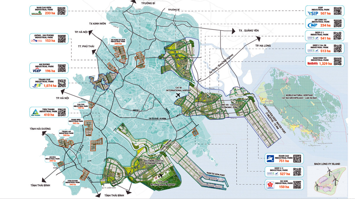 Quy hoạch phát triển cảng biển, logistics tại Hải Phòng.