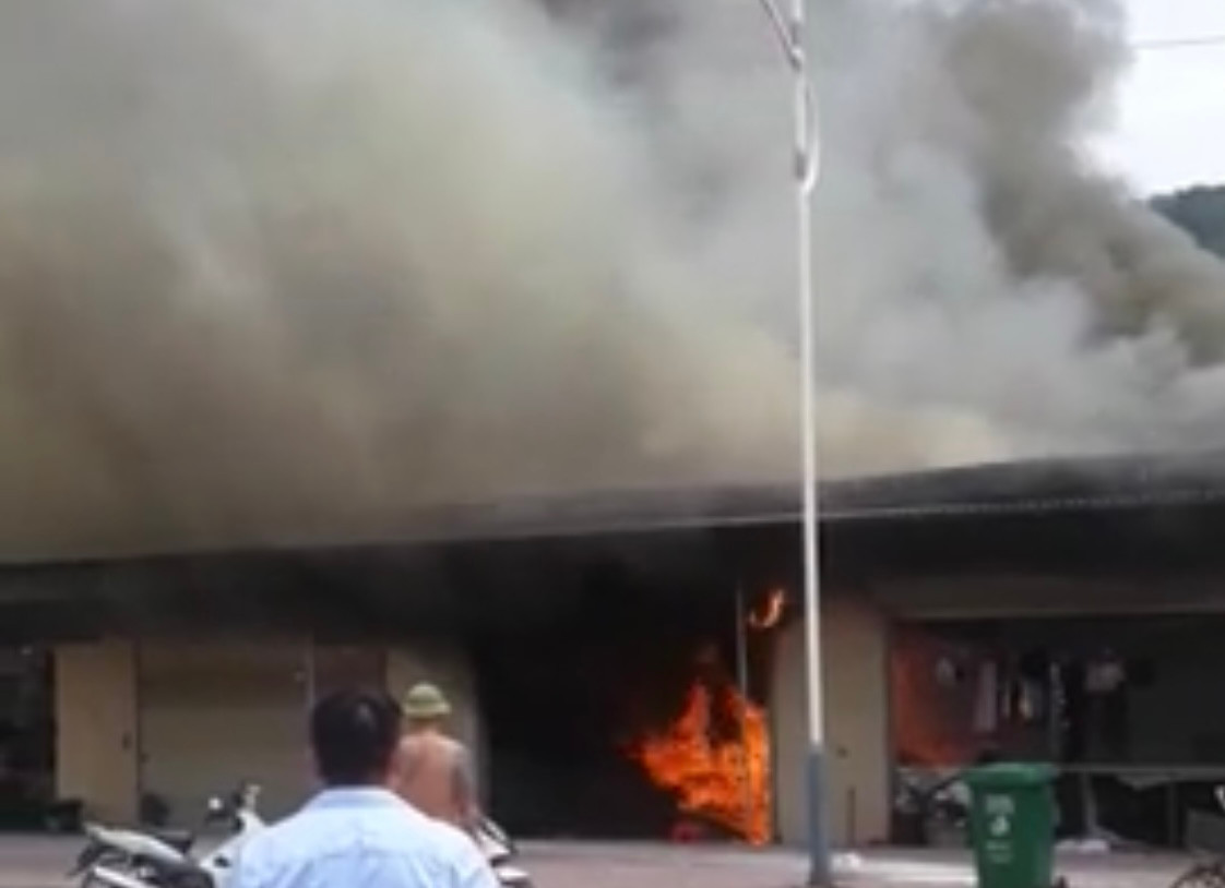 Hiện trường vụ hỏa hoạn.