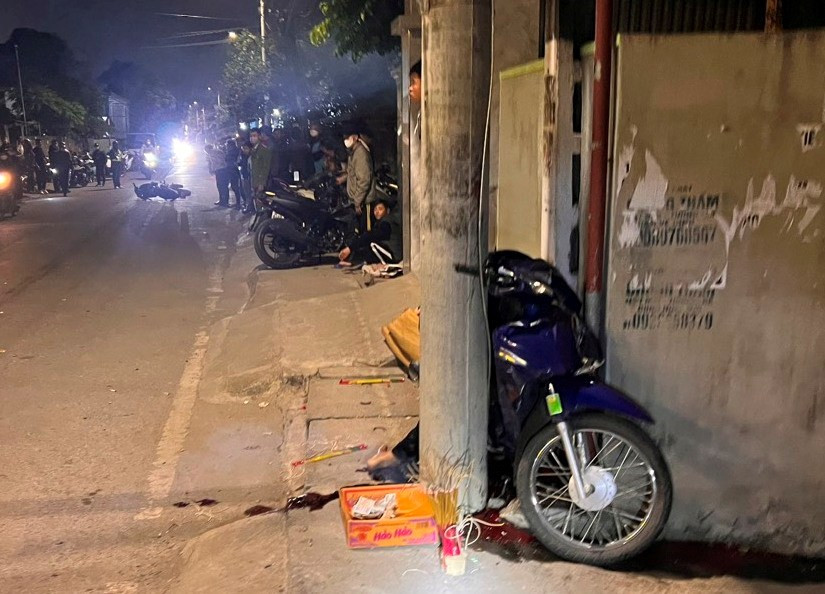 Hiện trường vụ tai nạn.