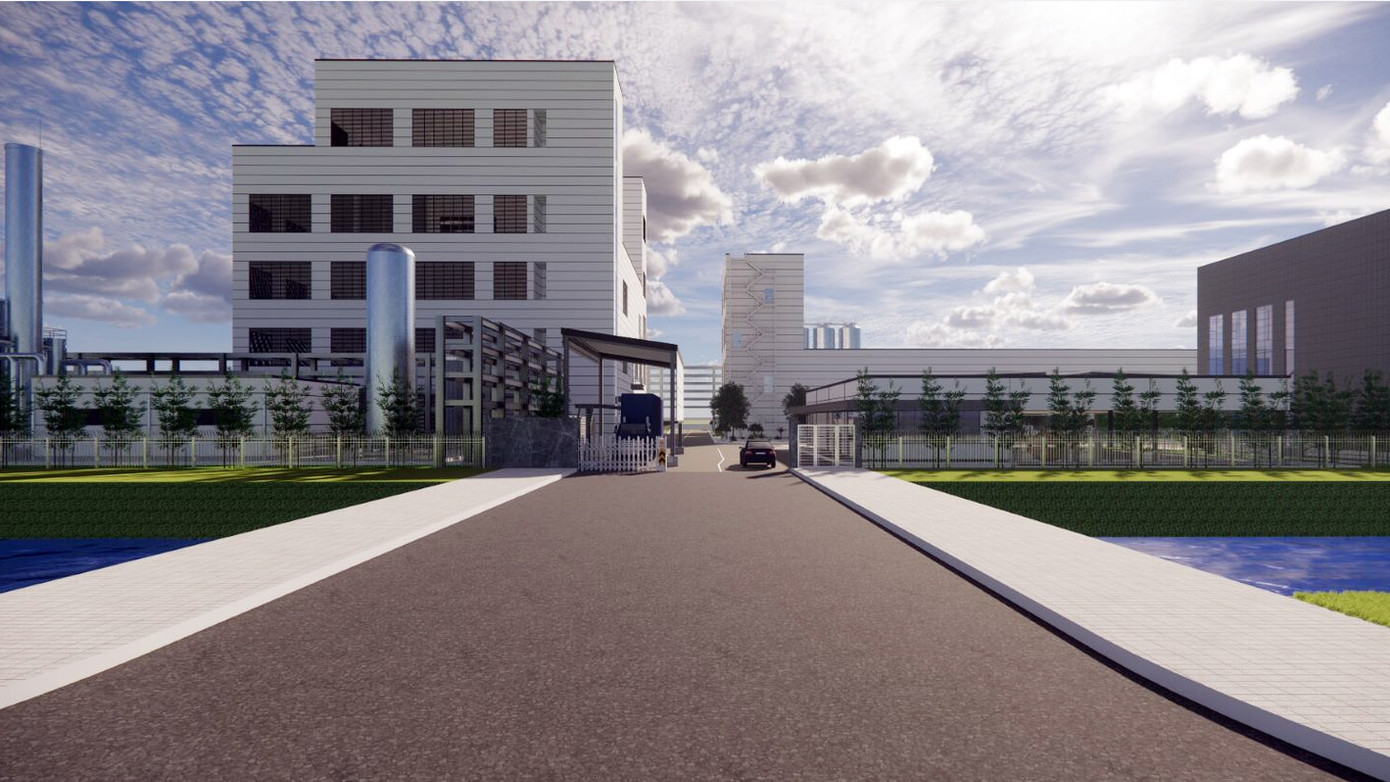 Mô phỏng nhà máy khi hoàn tất thi công xây dựng. Mô phỏng nhà máy khi hoàn tất thi công xây dựng.