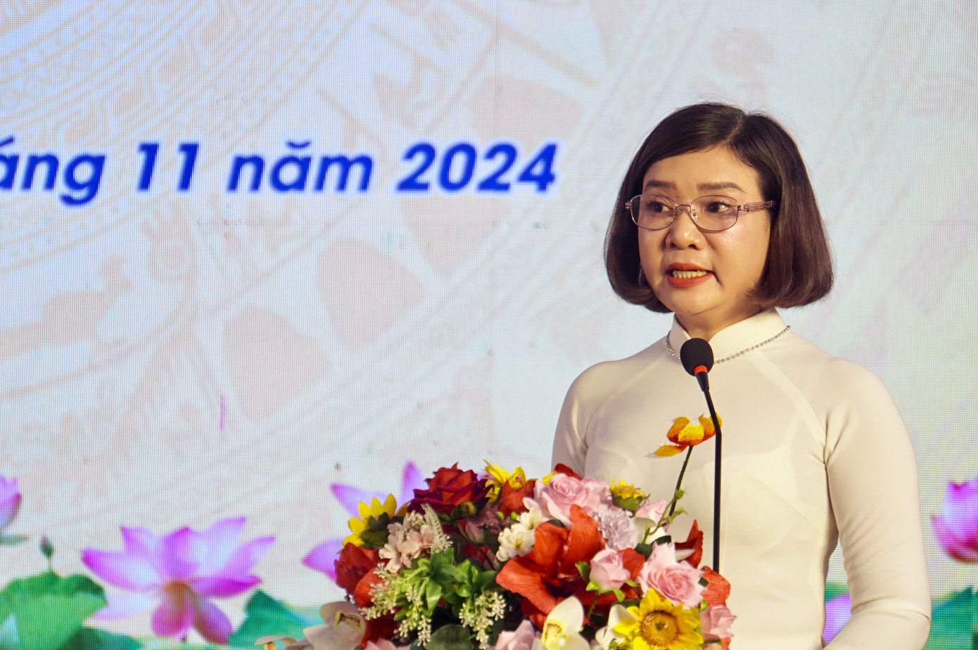 Bà Phạm Thị Diện - Hiệu trưởng Trường Tiểu học Chu Văn An, TP Hải Phòng.