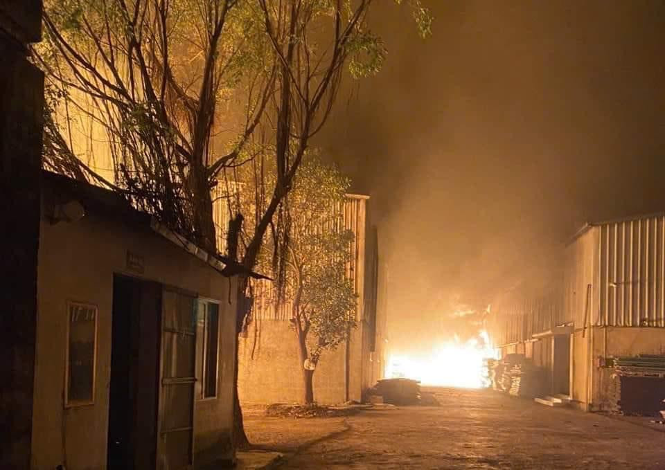 Hiện trường vụ hỏa hoạn. Ảnh: CTV