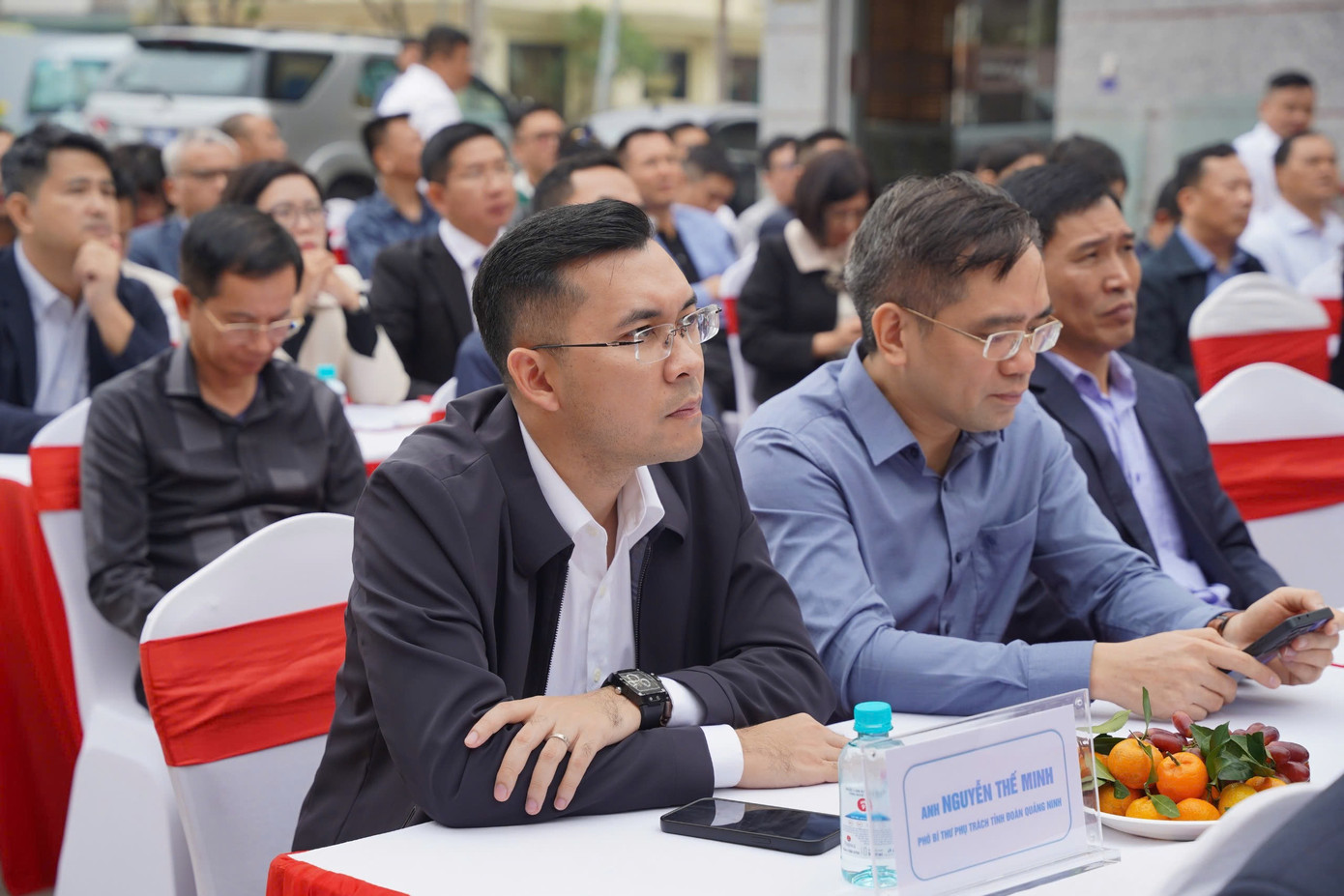 Đại diện lãnh đạo Sở TT&amp;TT Quảng Ninh, Tỉnh Đoàn Quảng Ninh dự buổi lễ.