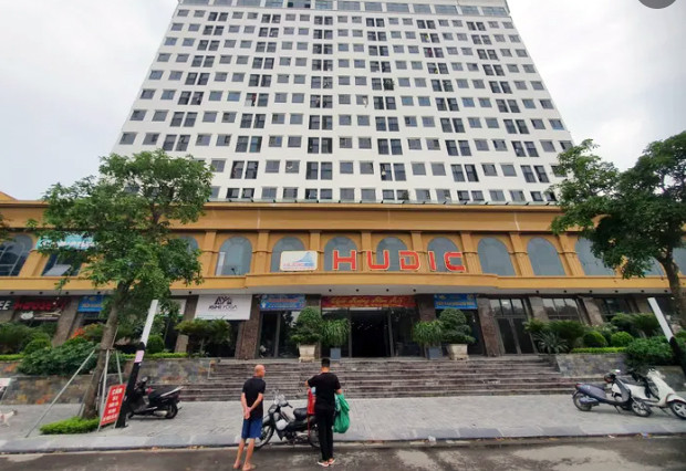 Tòa chung cư HUDIC tại TP Hải Dương, nơi xảy ra sự việc.