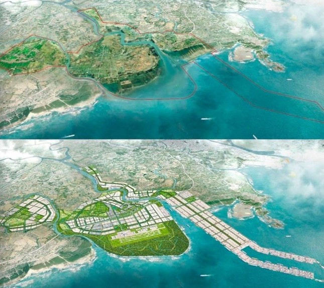 Phối cảnh Đề án Khu kinh tế phía Nam Hải Phòng. Phối cảnh Đề án Khu kinh tế phía Nam Hải Phòng.