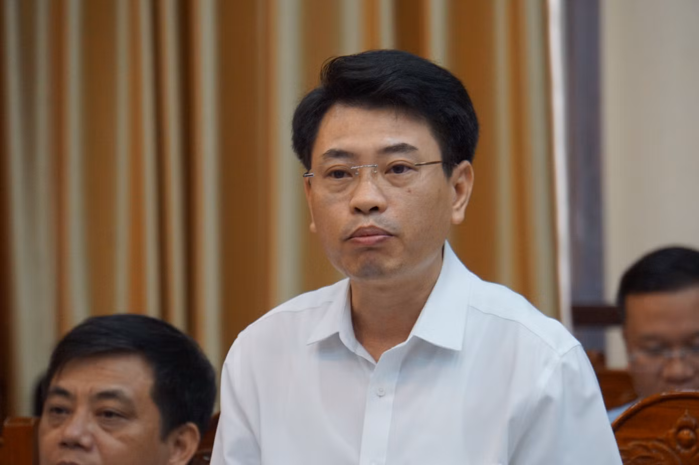 Ông Đặng Xuân Phong - Phó Giám đốc Sở GD&ĐT tỉnh Thái Bình thông tin về phương án khắc phục sai lệch điểm thi của 1.589 thí sinh vào lớp 10. Ông Đặng Xuân Phong - Phó Giám đốc Sở GD&ĐT tỉnh Thái Bình thông tin về phương án khắc phục sai lệch điểm thi của 1.589 thí sinh vào lớp 10.