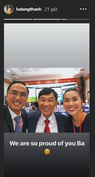 Showbiz 30/7: Hà Tăng lần đầu đăng ảnh cùng bố chồng và chia sẻ bất ngờ ảnh 1