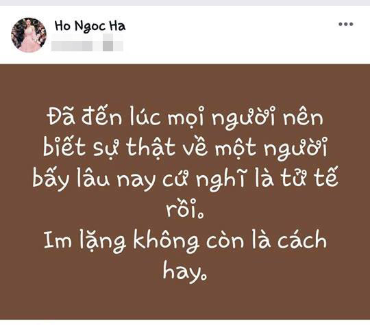 Hồ Ngọc Hà dọa ‘vạch mặt’ kẻ ‘tưởng tử tế’, vì sao dân mạng réo tên Quế Vân? ảnh 1
