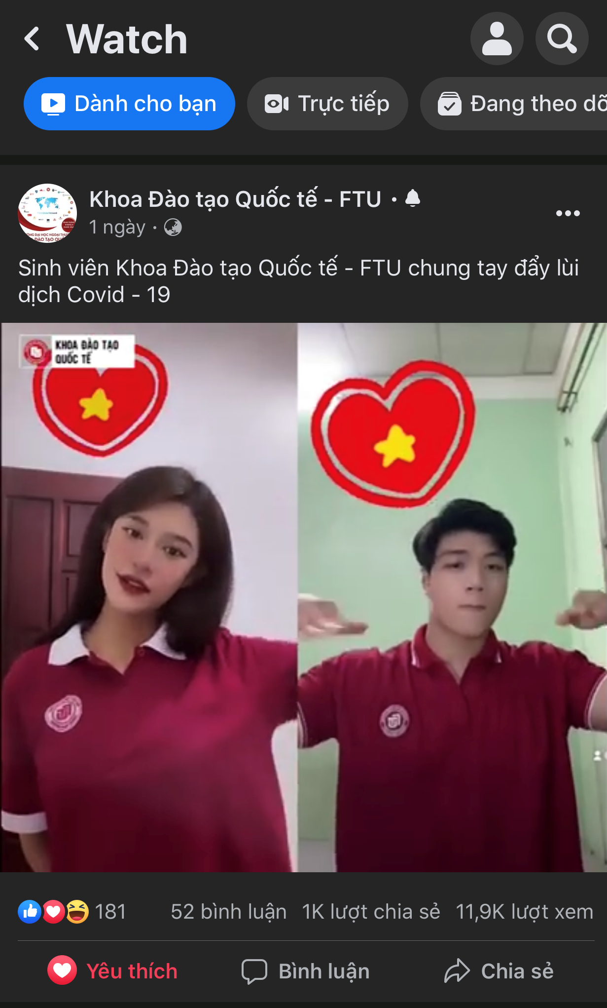 Clip đã thu hút hàng chục nghìn lượt xem và hàng nghìn lượt tương tác, chia sẻ chỉ trong vòng vài giờ sau khi được đăng tải.