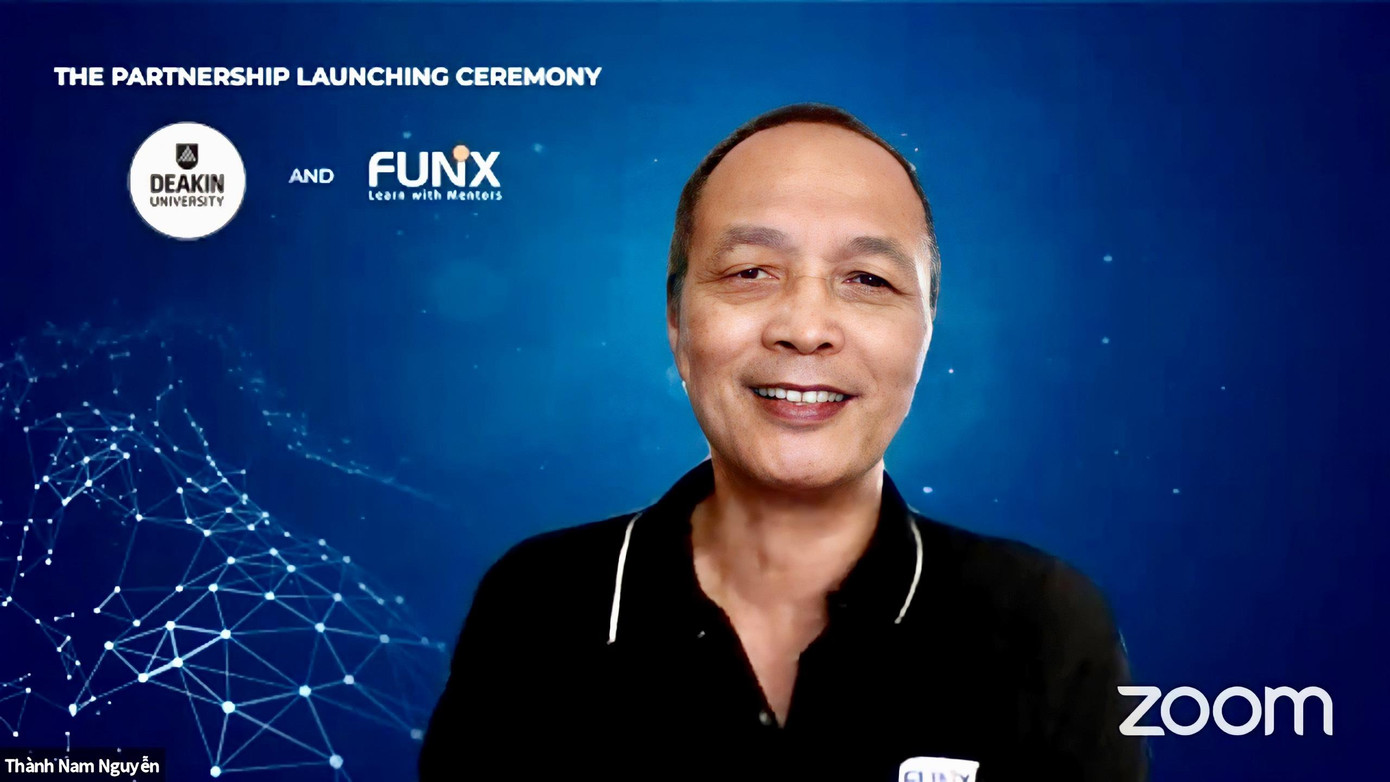 TS Nguyễn Thành Nam, Founder FUNiX tin tưởng hợp tác giữa FUNiX và ĐH Deakin sẽ mở ra nhiều cơ hội cho sinh viên Việt Nam.